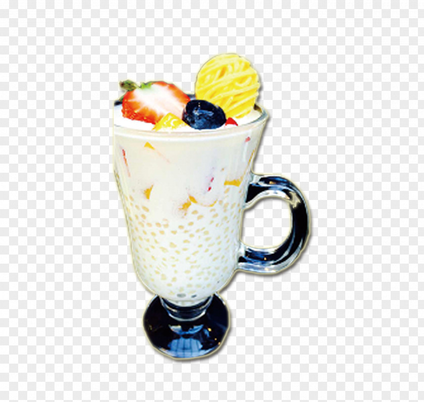Fruit Tea Ice Cream Sundae Milkshake Knickerbocker Glory Frozen Yogurt PNG