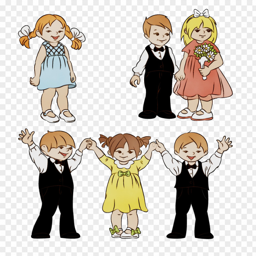 Cartoon People Gesture Child Style PNG