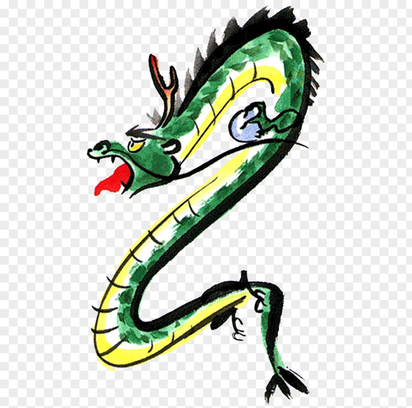 Green Dragon Chinese PNG