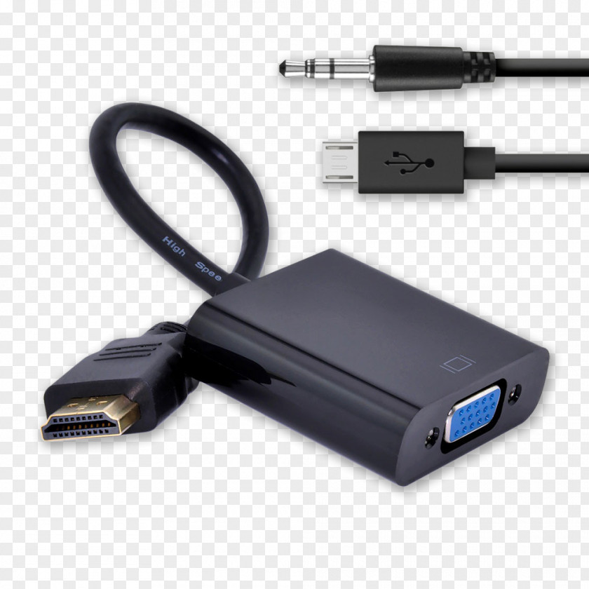 Laptop VGA Connector HDMI Adapter Phone PNG