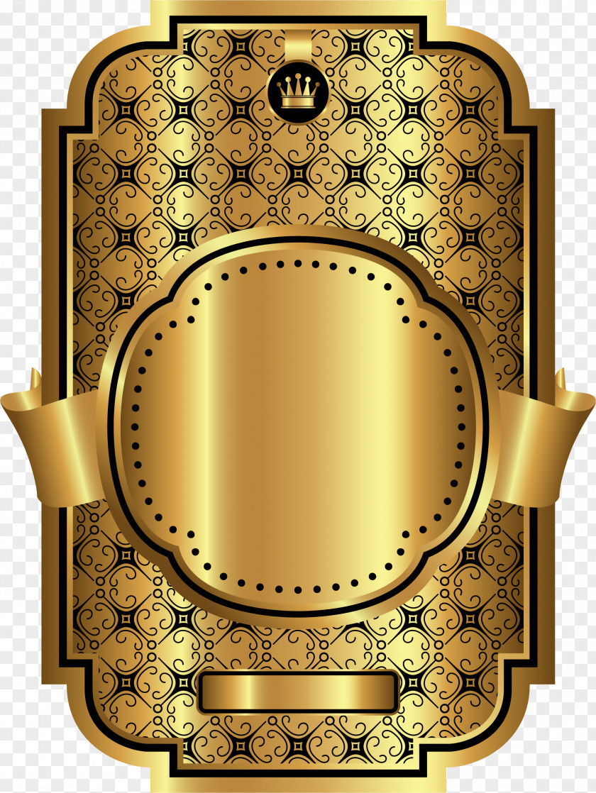 Luxury Gold Card Villa Icon PNG