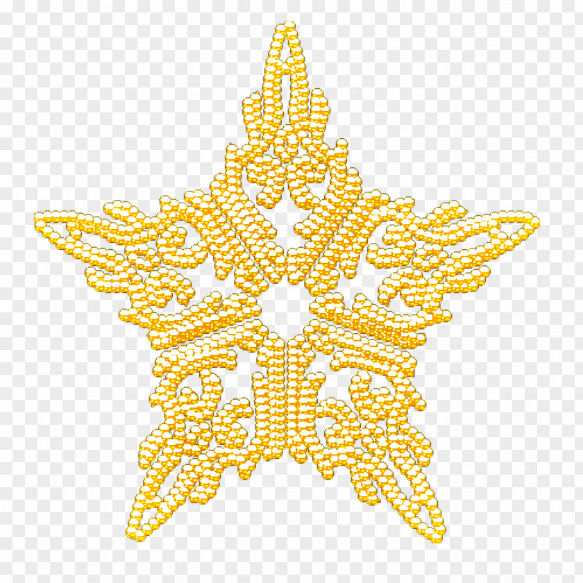 Stereo Star Decoration Pattern Icon PNG