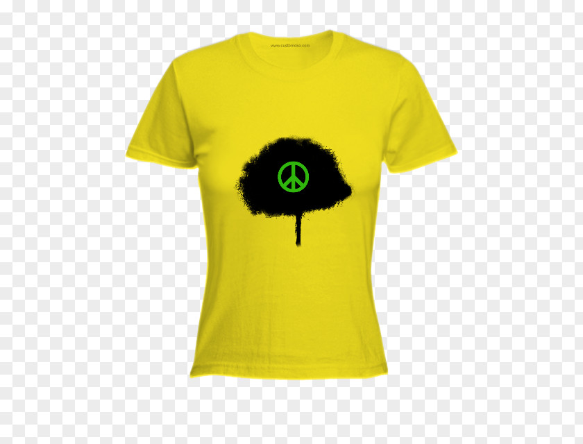 Yellow Tree T-shirt Smiley Sleeve PNG