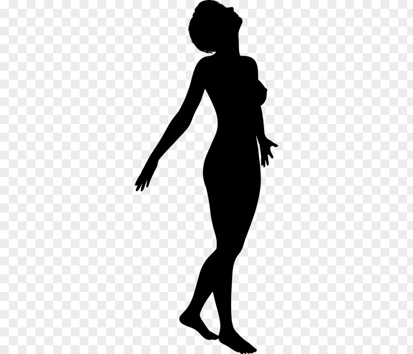 Blackandwhite Human Leg Woman Cartoon PNG