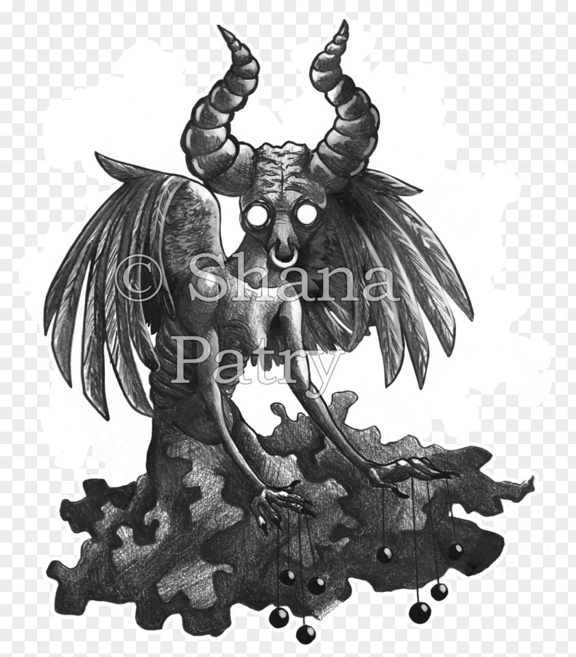 Demon Figurine Illustration PNG