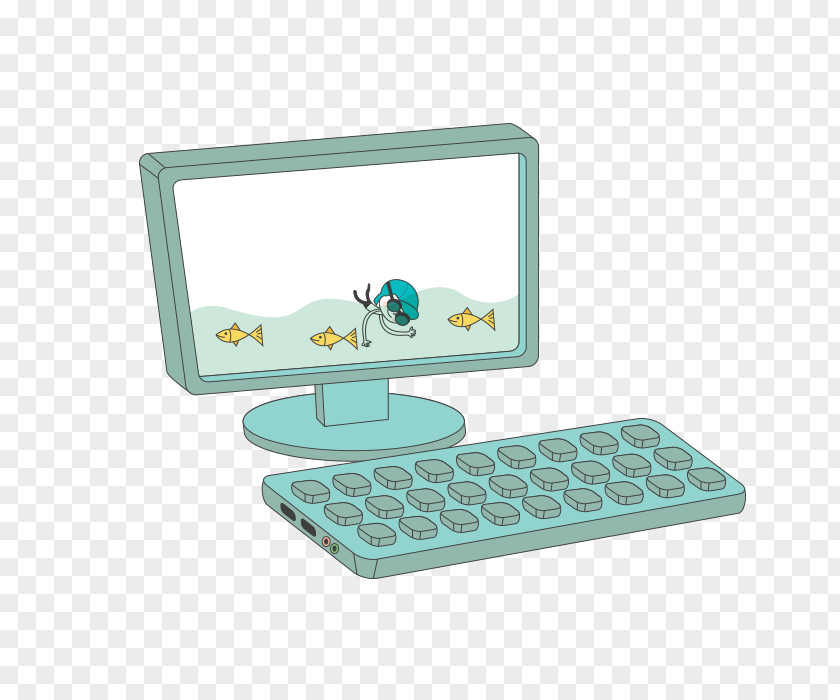 Desktop PC Computer Cartoon PNG