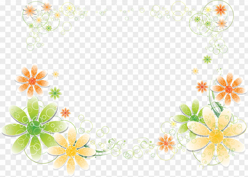 March Floral Design Picture Frames Flower Desktop Wallpaper PNG