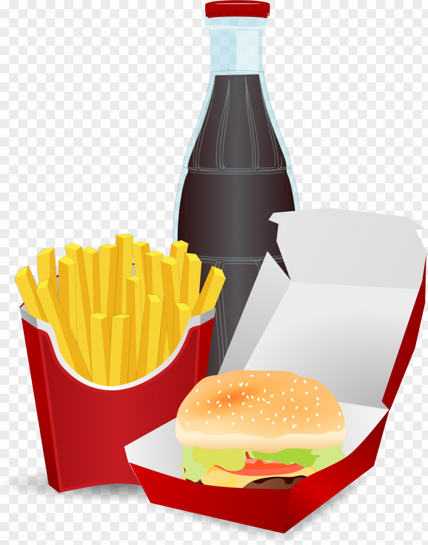 Menu Junk Food Fast Hamburger French Fries Hot Dog PNG