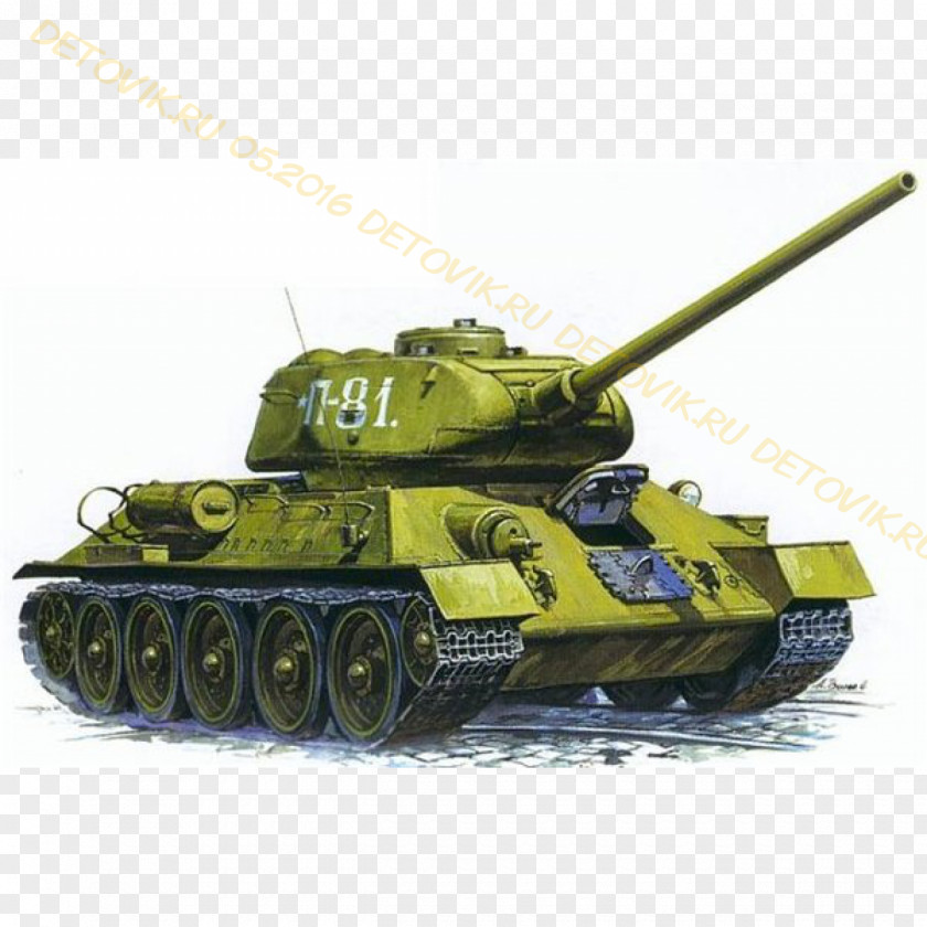 Tank T-34-85 Soviet Union Russia PNG