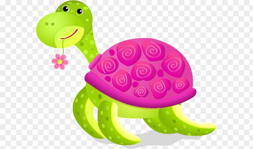 Cartoon Turtle Flowers Photography Illustration PNG