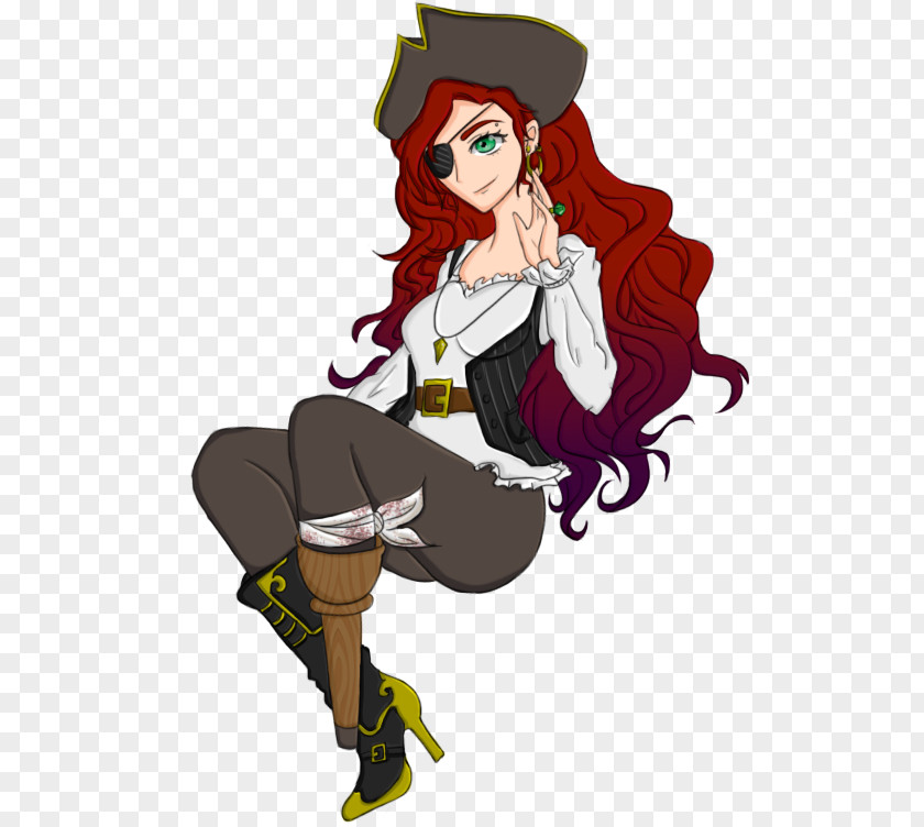 Child Pegleg Piracy Eyepatch Woman PNG