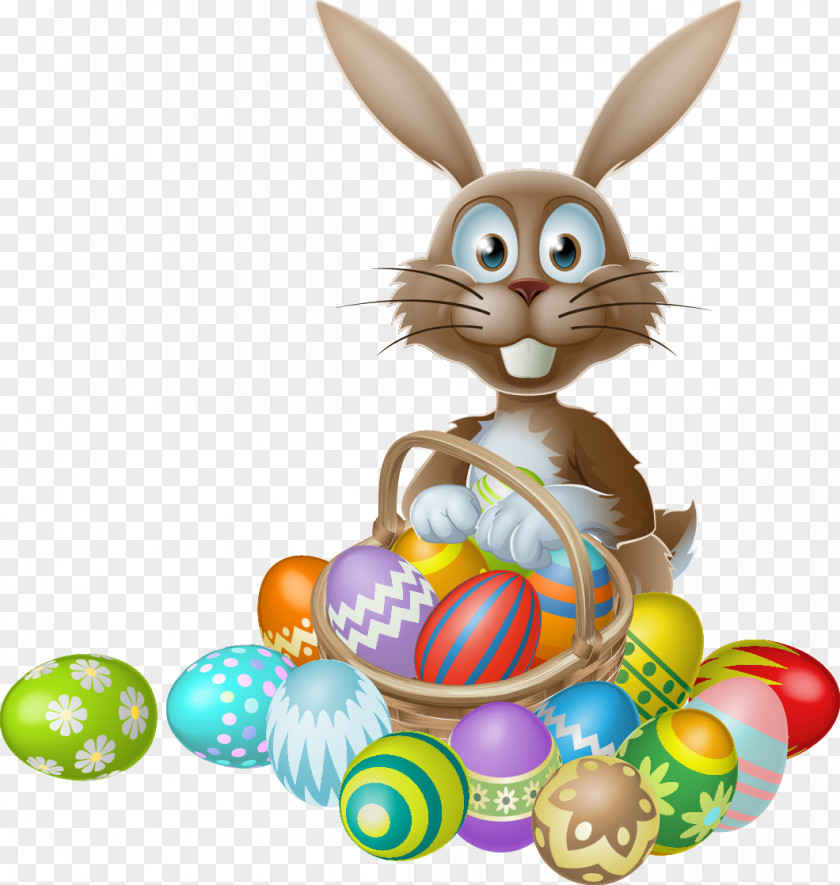 Easter Bunny Rabbit Egg Hunt PNG