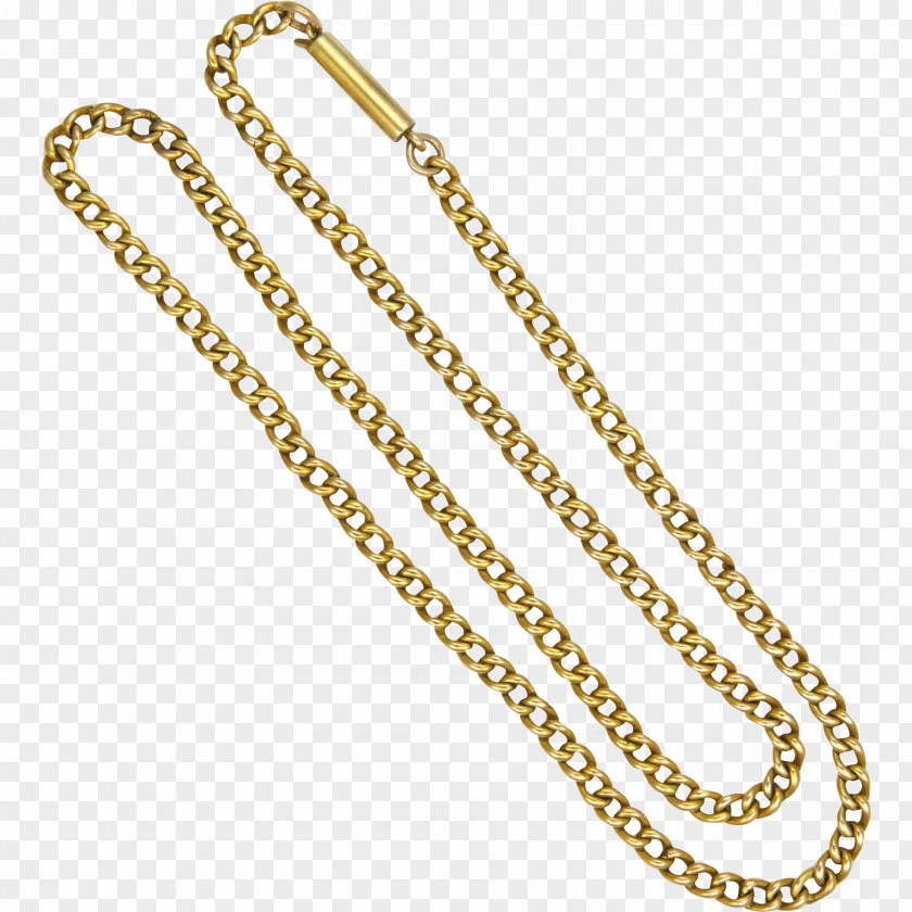Gold Chain Jewellery Necklace Metal PNG