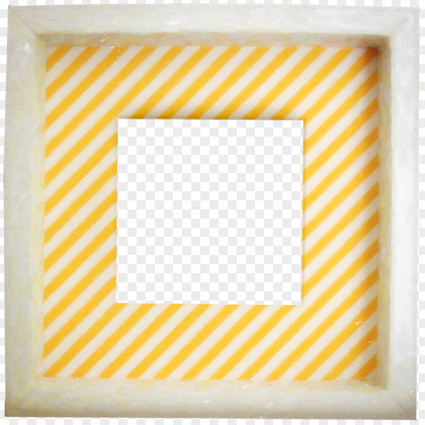 Orange Pattern Frame Picture PNG
