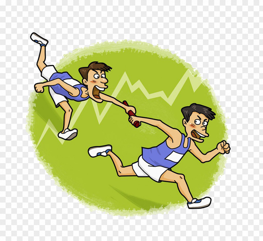 The Relay Race Clip Art PNG