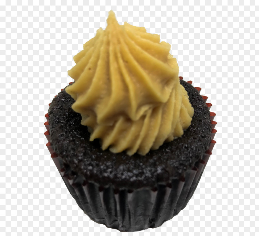 Chocolate Cupcake White Cream Frosting & Icing Reese's Peanut Butter Cups PNG