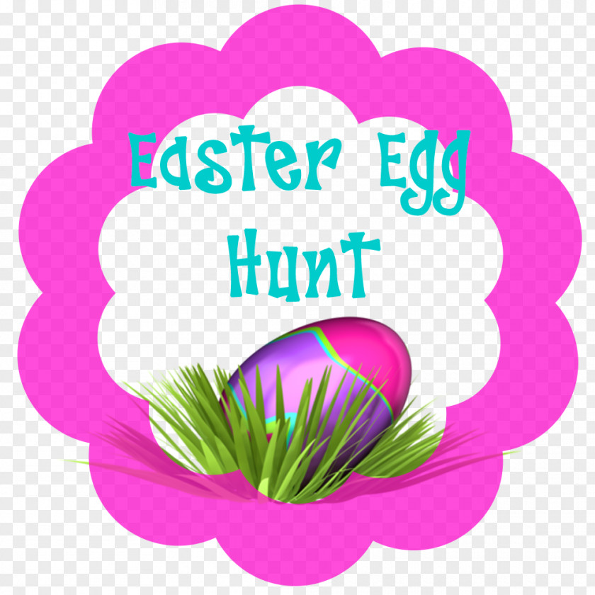 Egg Hunt Pink M Flowering Plant Logo Clip Art PNG