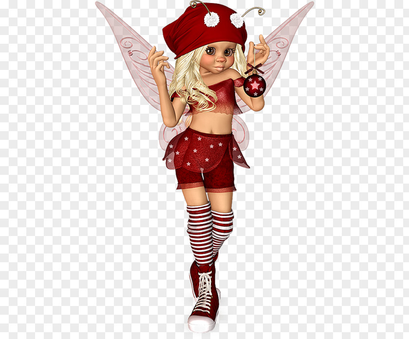 Poser Christmas Elf Fairy Clip Art PNG
