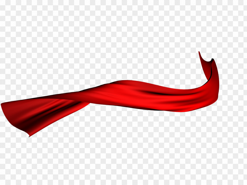 Ribbon Red Silk Textile PNG