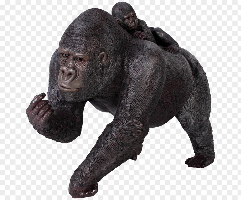 Gorilla Baby Orangutan Child Statue PNG