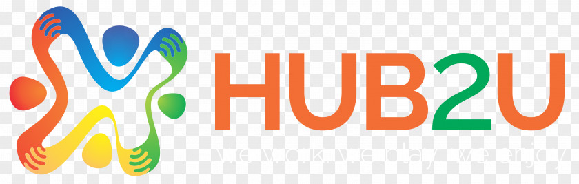 HUB2U Coworking Space Logo Entrepreneur Brand PNG