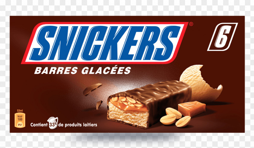 Mars Snickers Chocolate Bar Ice Cream Frozen Dessert PNG