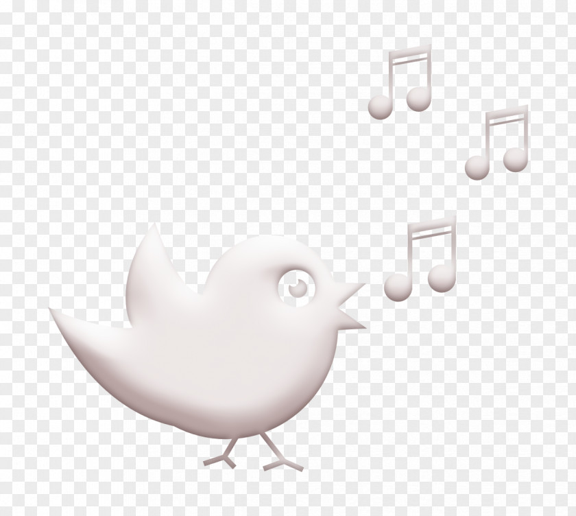 Music Icon Bird Singing With Musical Notes Birds Pack PNG