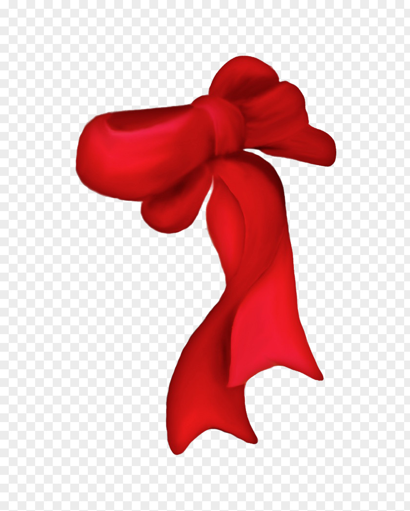 Red Ribbon Pattern Textile Clip Art PNG