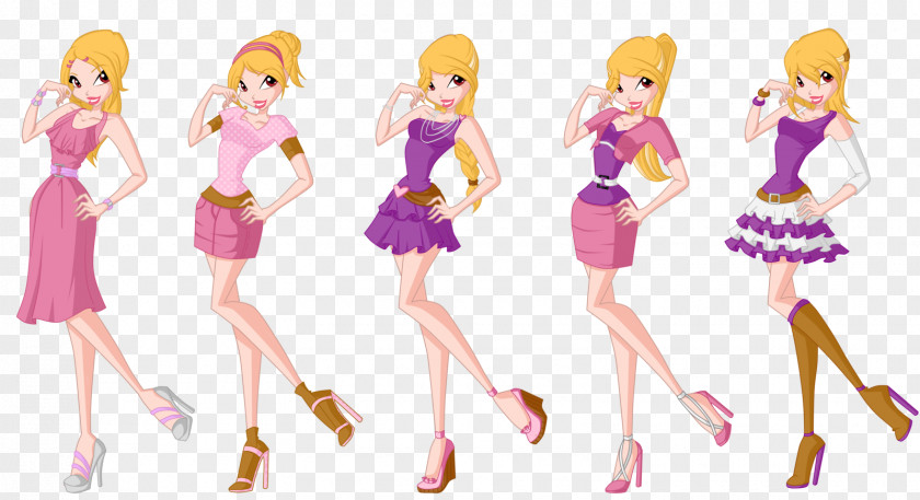 Barbie Cartoon Pink M Figurine PNG