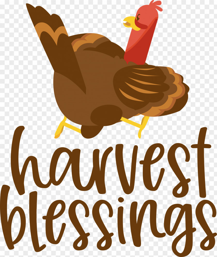 HARVEST BLESSINGS Thanksgiving Autumn PNG