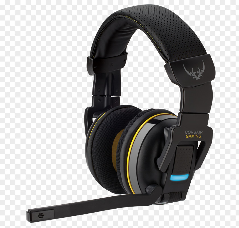 Headphones Corsair H2100 Gaming Dolby 7.1 Wireless Headset Components PNG