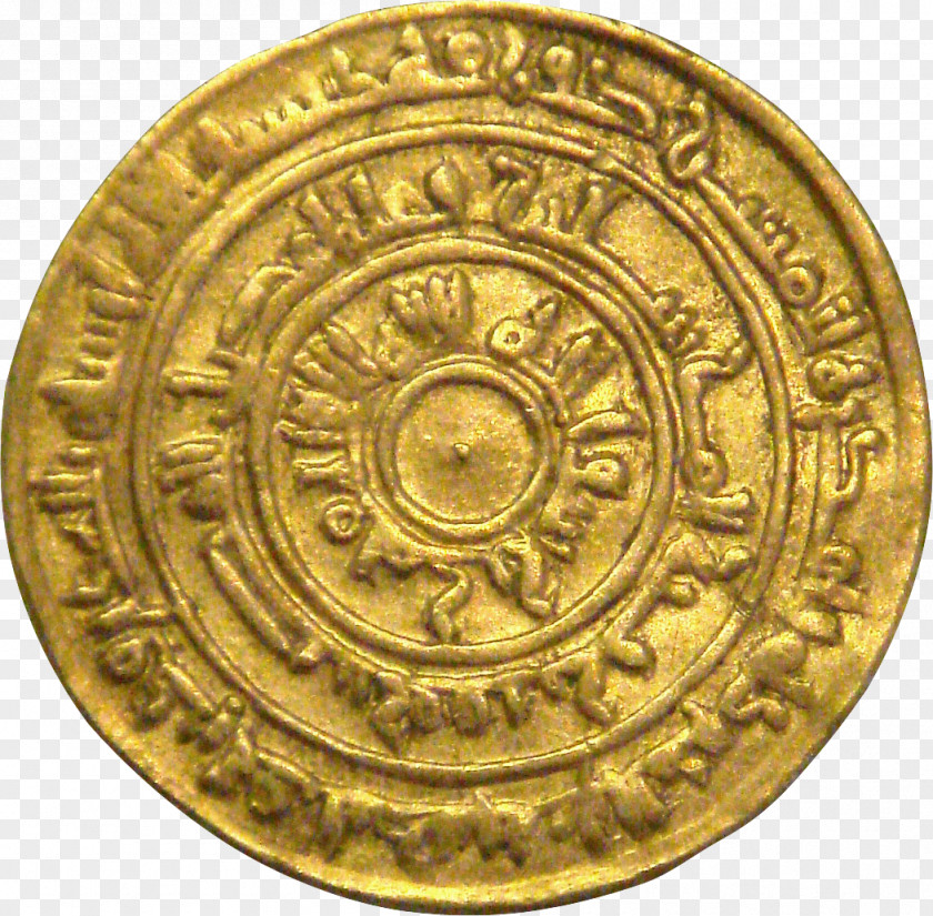 Lakshmi Gold Coin Muizz Street Fatimid Caliphate Isma'ilism PNG