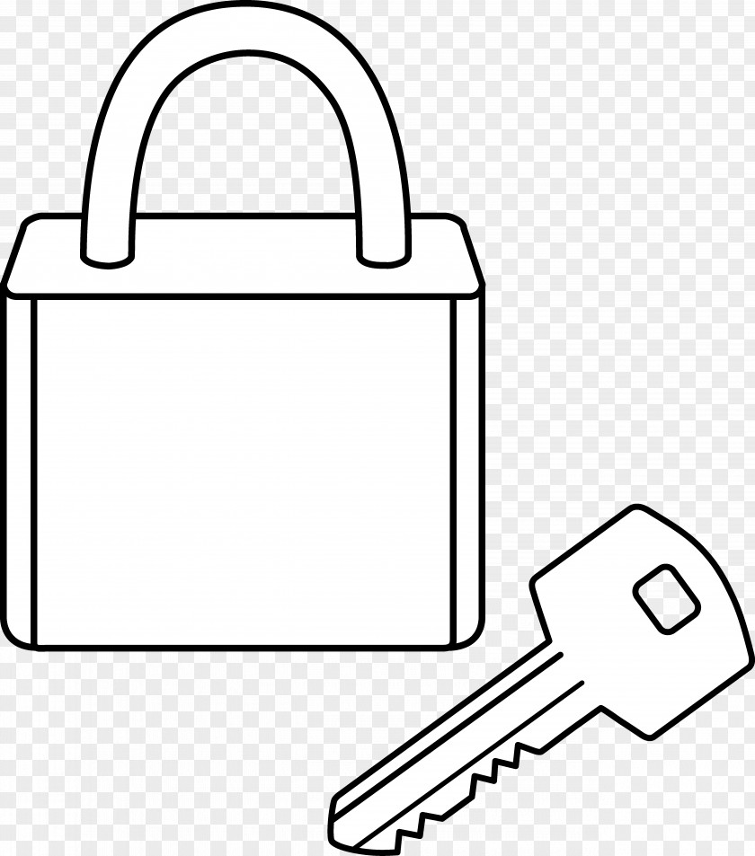 Lock Cliparts Coloring Book Padlock Key Clip Art PNG