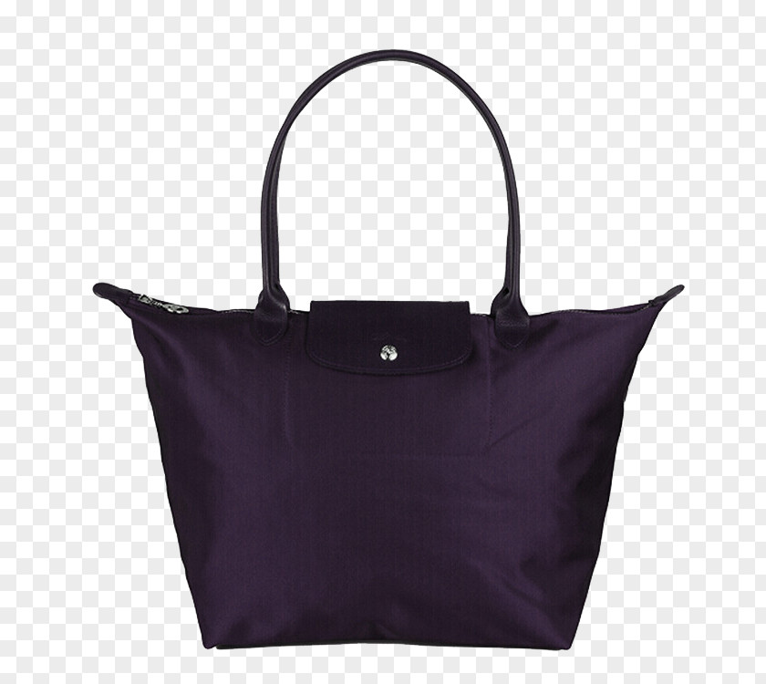 Ms. Longchamp Shoulder Bag Purple Nylon Textile Online Shopping Handbag PNG
