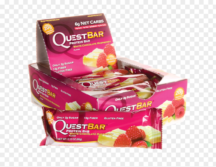 Raspberry Bars Protein Bar White Chocolate Strawberry Food PNG