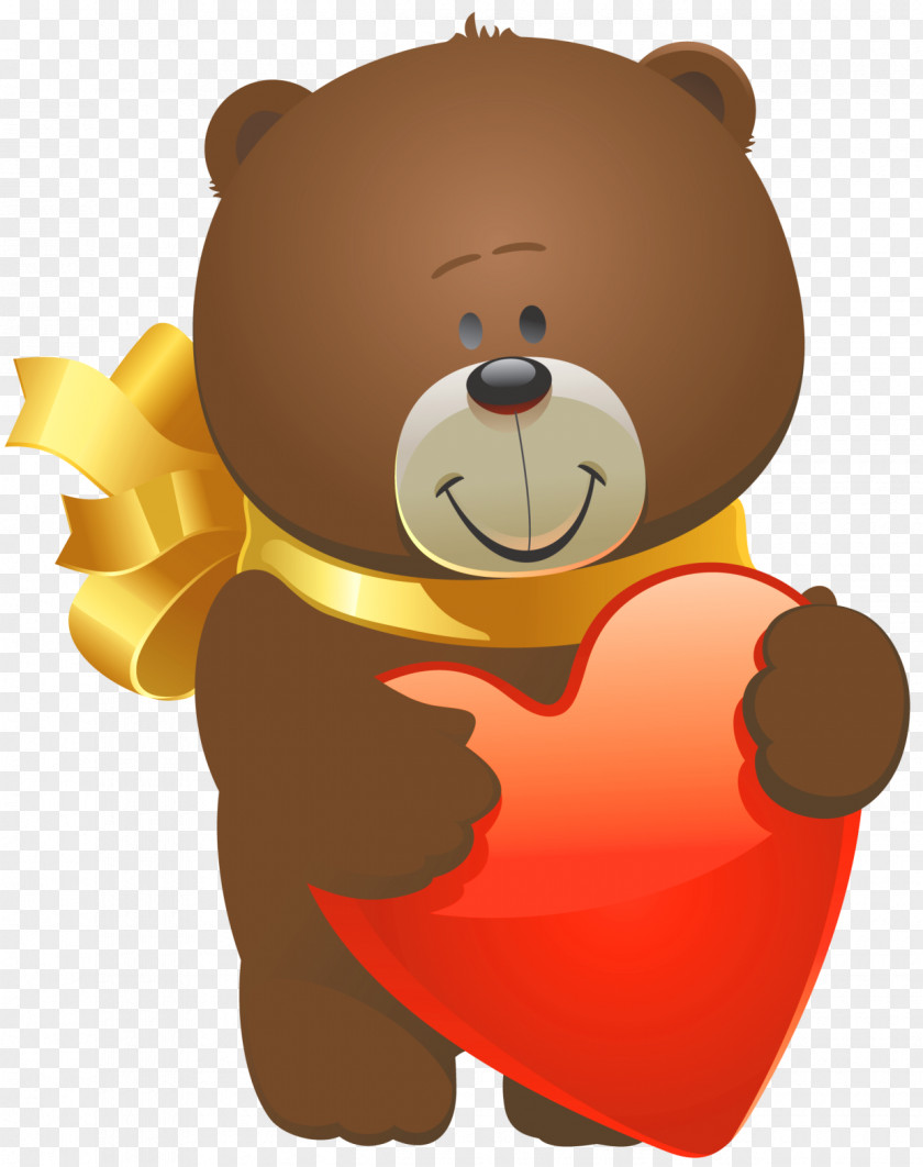 Teddy Bear Valentine's Day Heart PNG bear , Valentine brown illustration clipart PNG