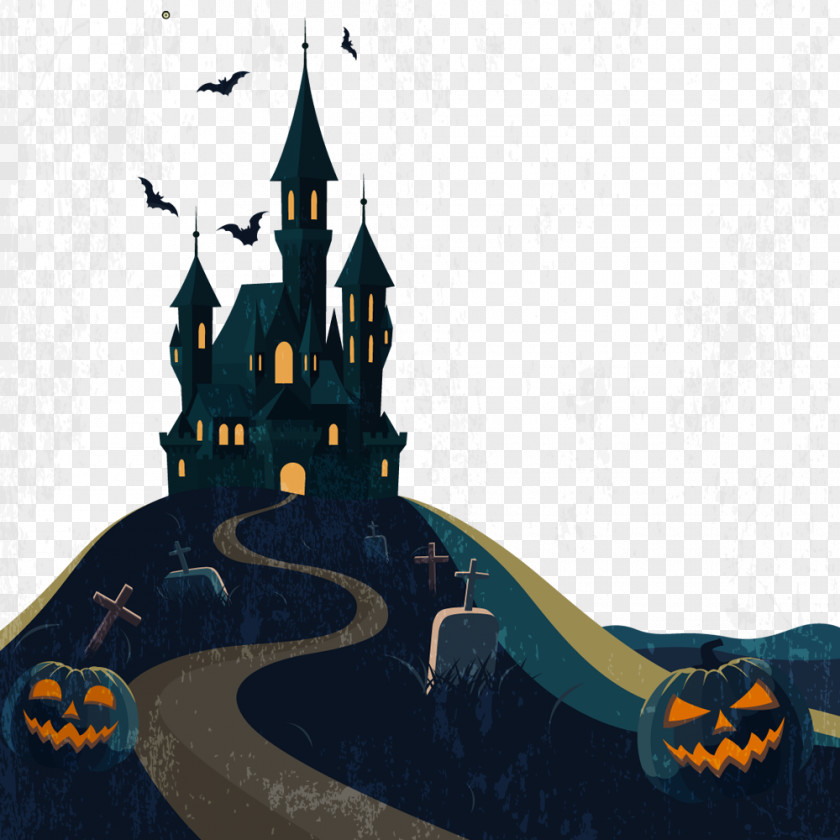 Christmas Horror House Halloween Haunted Attraction Clip Art PNG