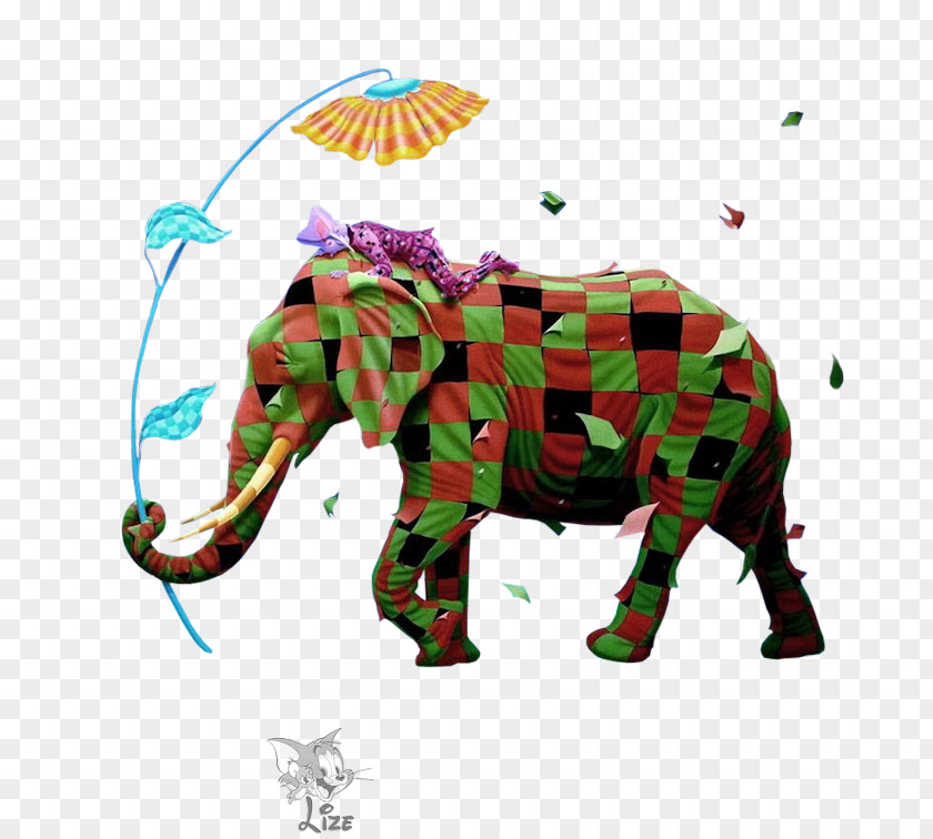 Clown Punching Indian Elephant African Curtiss C-46 Commando PNG