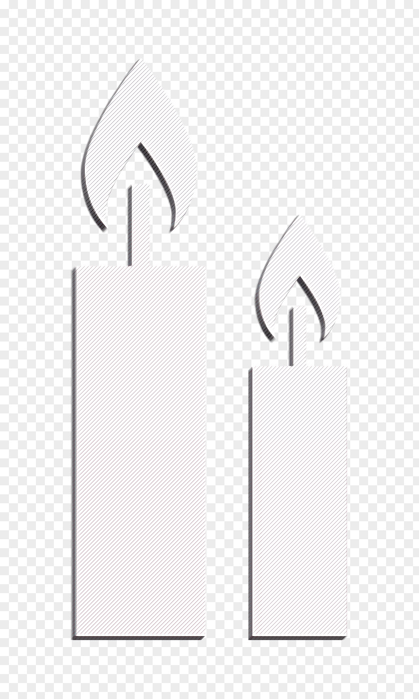 Tools And Utensils Icon Restaurant Two Burning Candles PNG