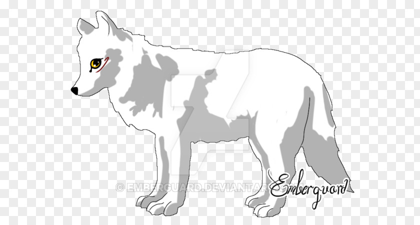 Arctic Wolf Gray Red Fox Line Art Fauna Cartoon PNG
