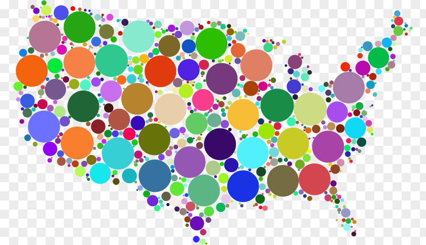 Us State United States Circle Concentric Objects Map Clip Art PNG