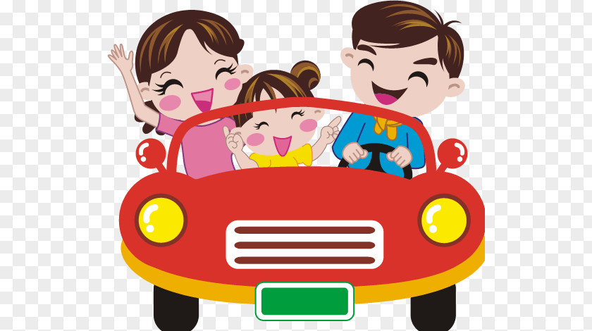 Car Family Driving Clip Art PNG