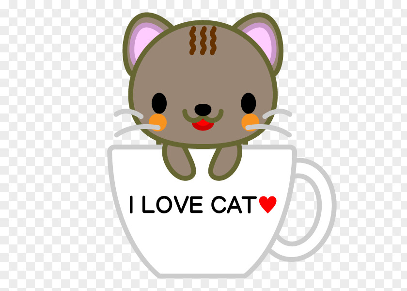 Coffee Cup Cat Cupcake PNG