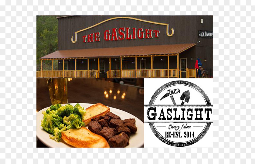 Saloon Card. The Gaslight Cuisine Restaurant Fast Food PNG