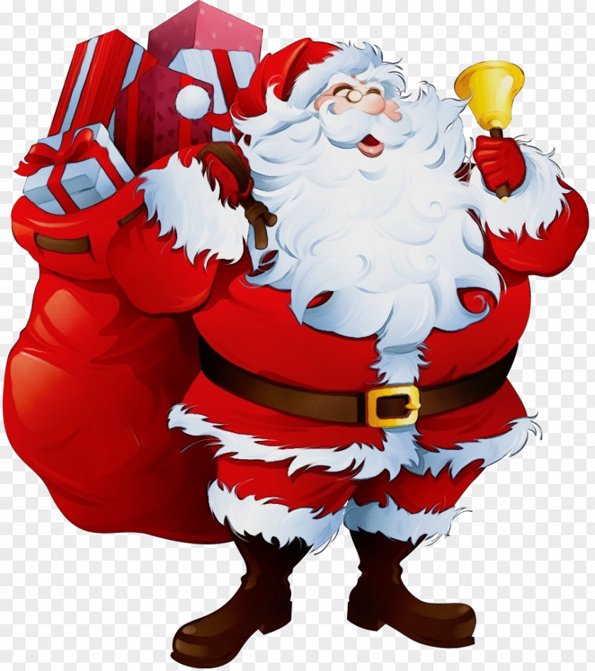 Santa Claus Wet Ink PNG