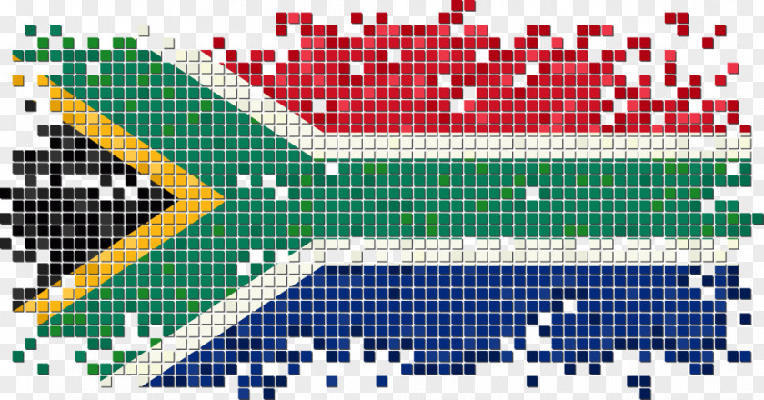 South African Flag Pixel Vector Of Africa Illustration PNG