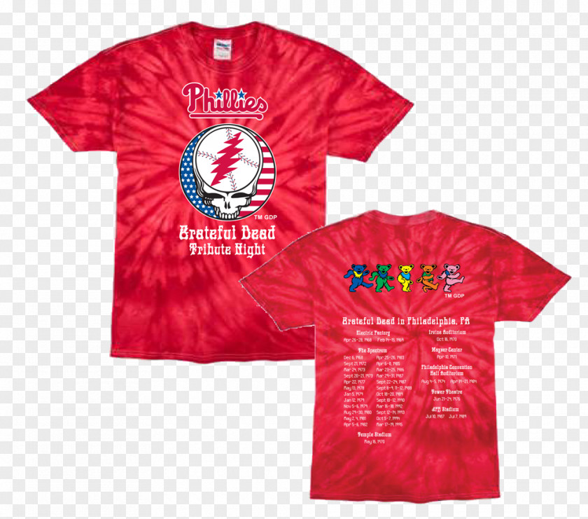 T-shirt Grateful Dead St. Louis Cardinals San Francisco Giants Philadelphia Phillies PNG