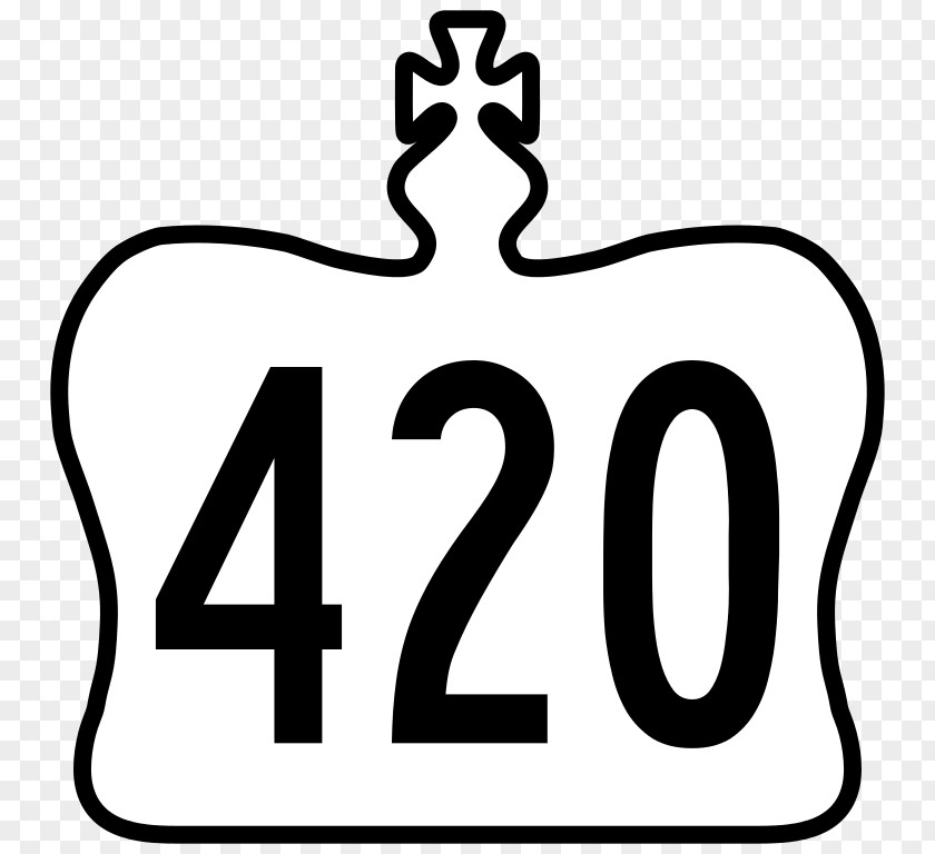 420 Vector Path Ontario Highway 4 Clip Art PNG
