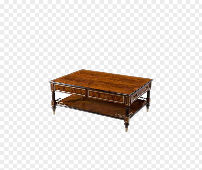 European-style Wooden Chair Coffee Table Wood PNG