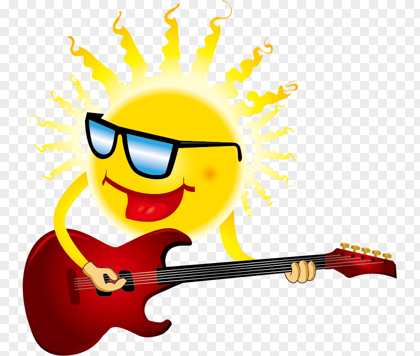 Guitar Sun PNG